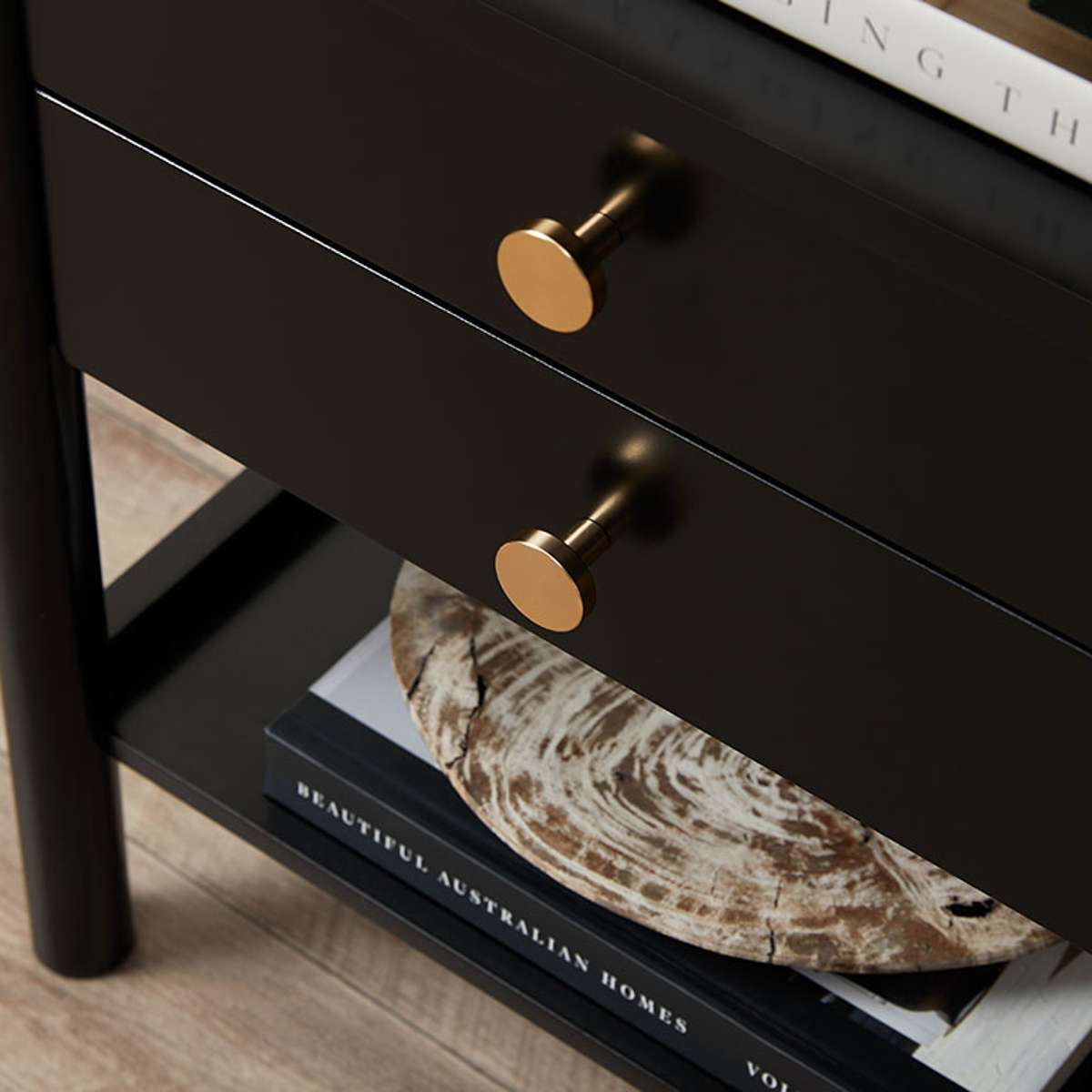 Delaney Bedside Table - Black