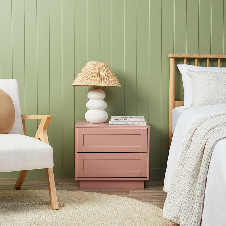 Eros Bedside Table - Pink