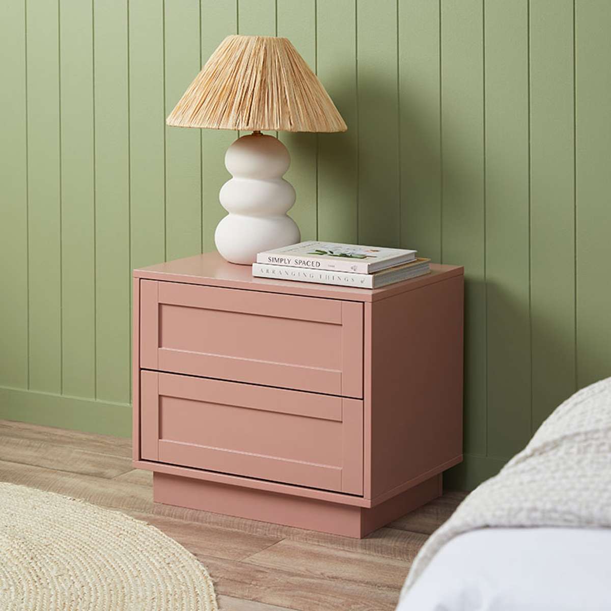 Eros Bedside Table - Pink