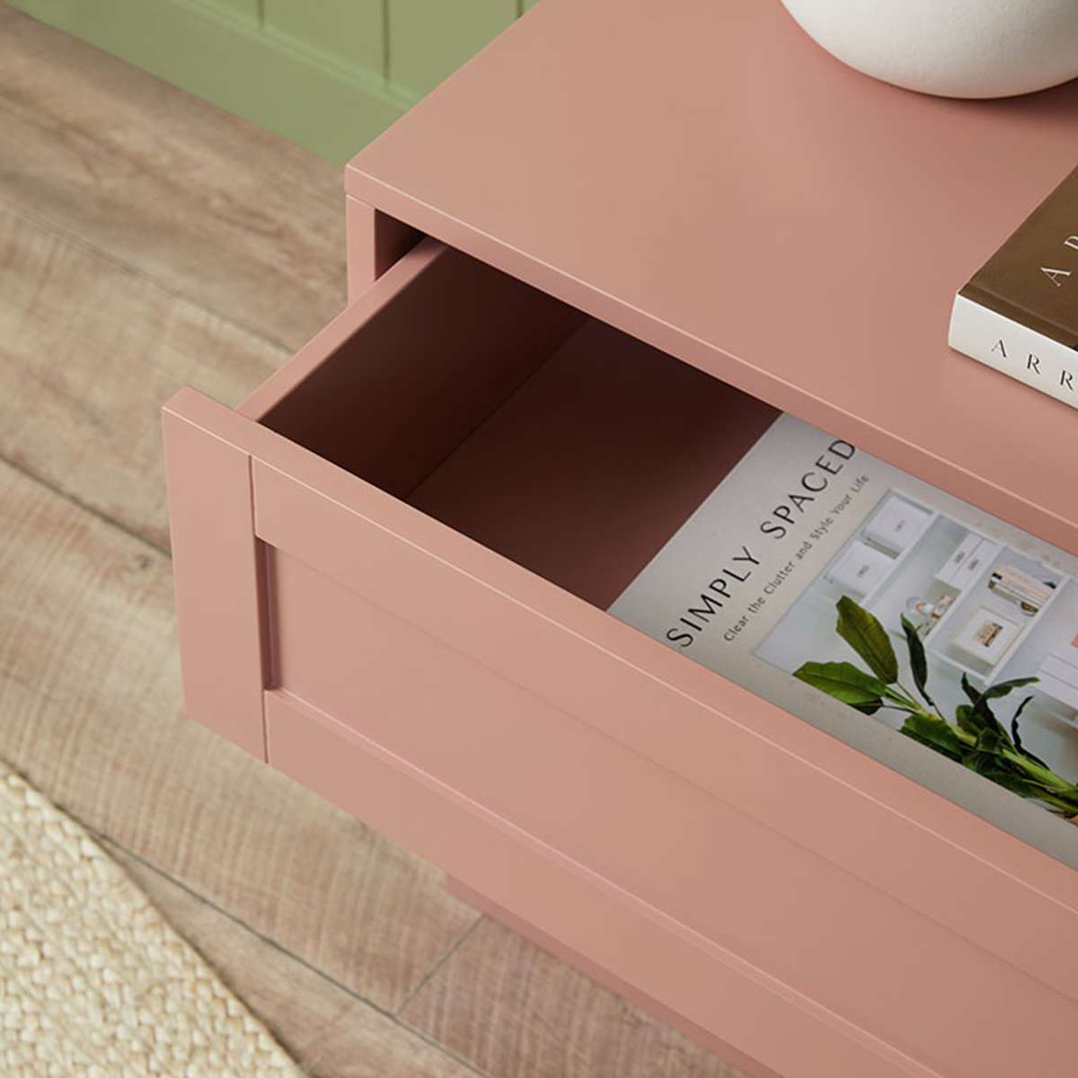 Eros Bedside Table - Pink