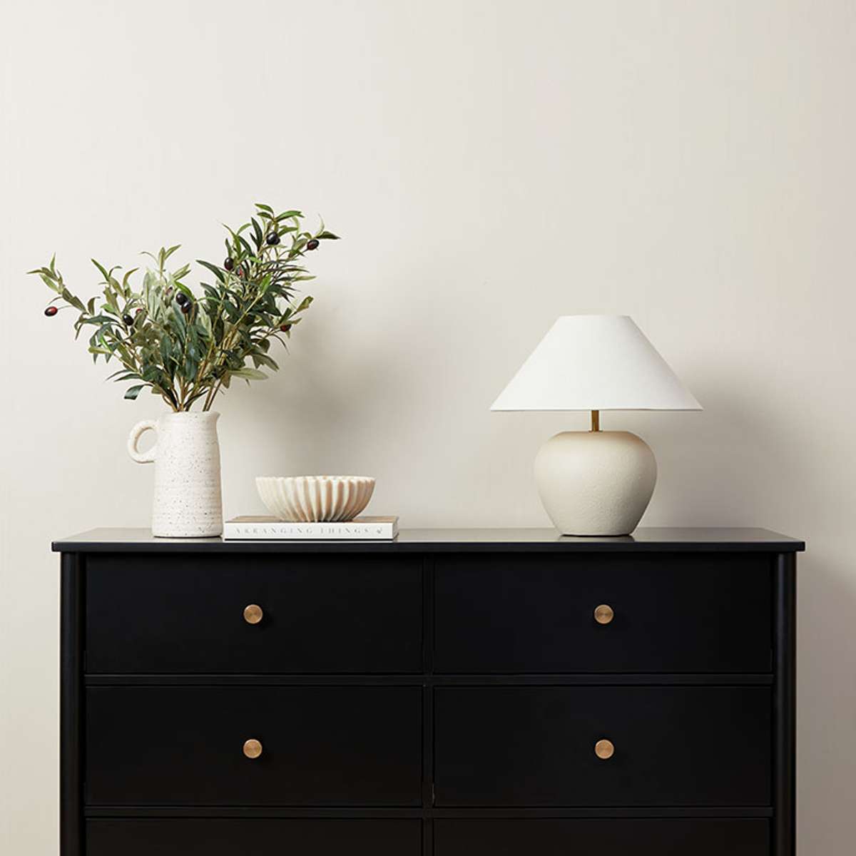 Delaney Six Drawer - Black