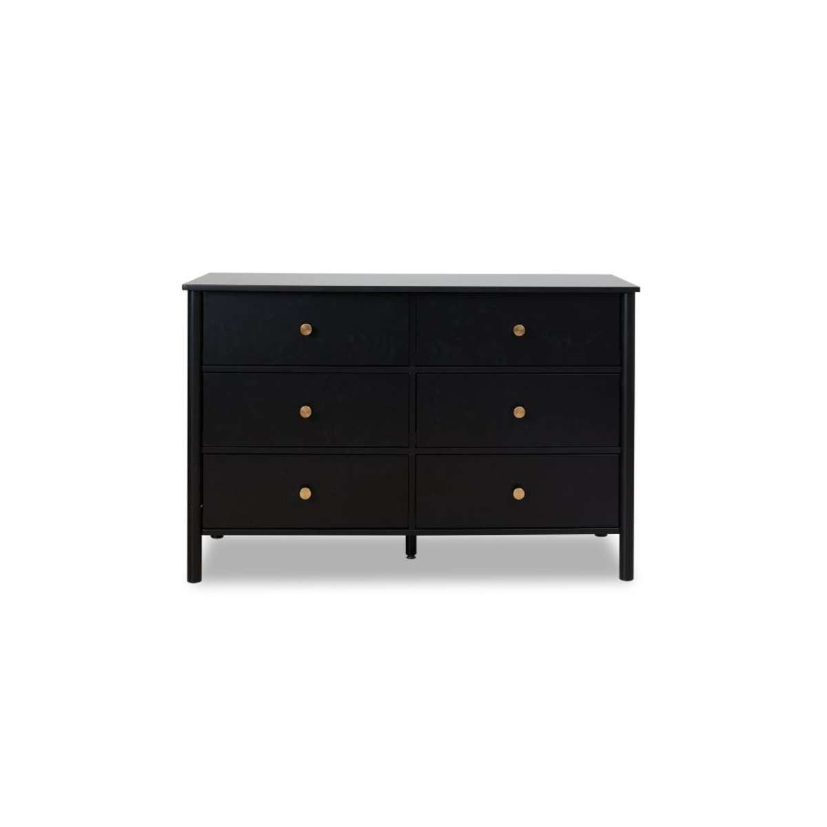 Delaney Six Drawer - Black