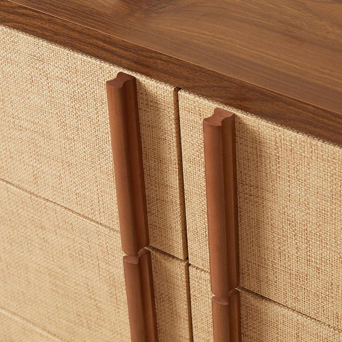 Minato Textured Six Drawer - Walnut