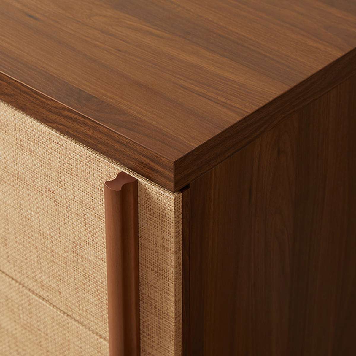 Minato Textured Six Drawer - Walnut