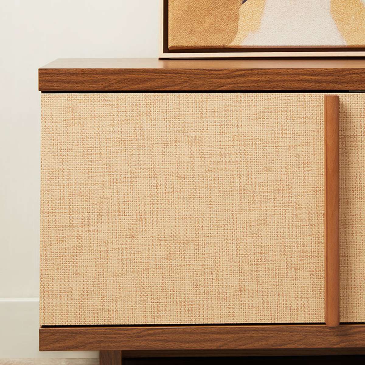 Minato Textured Entertainment Unit - Walnut