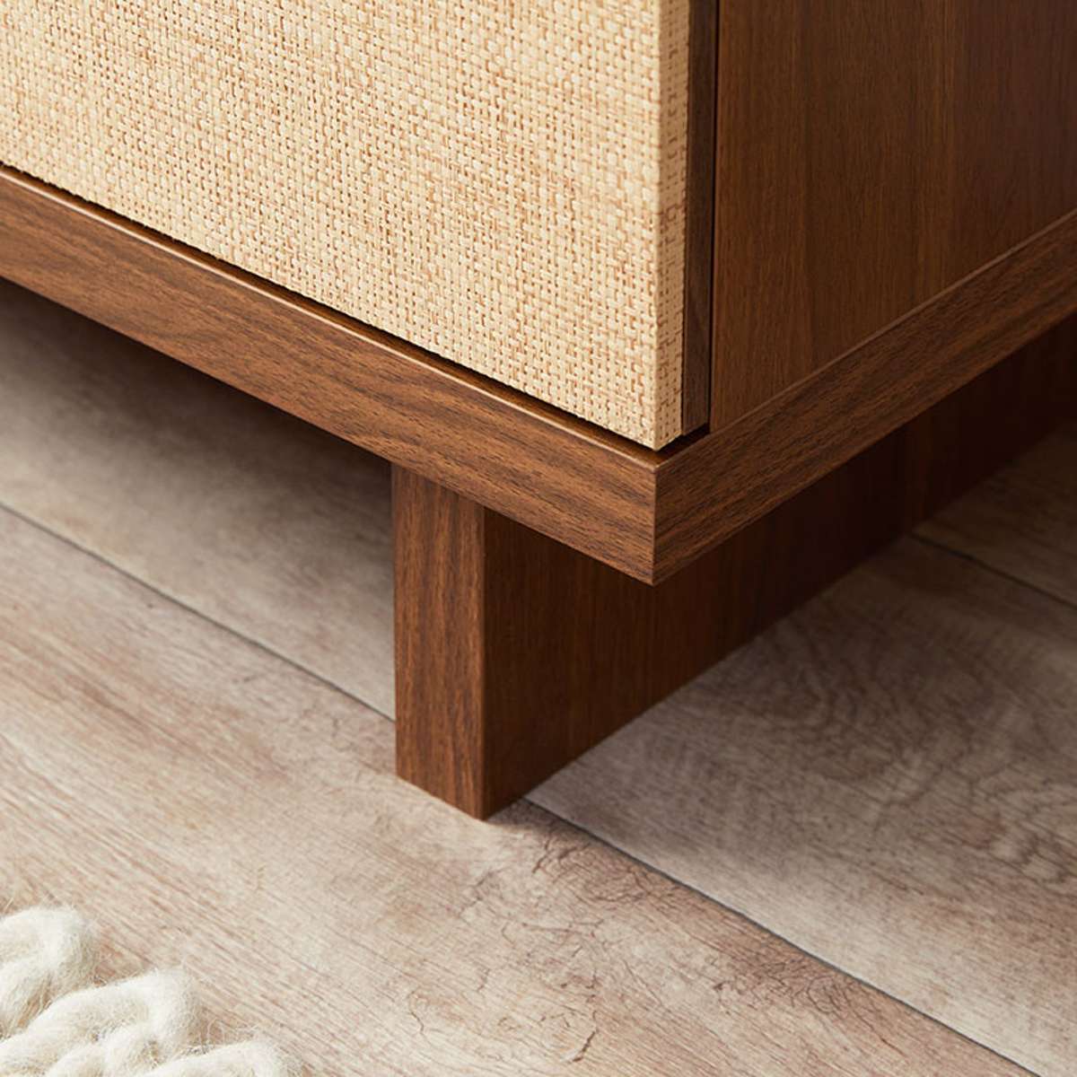 Minato Textured Entertainment Unit - Walnut