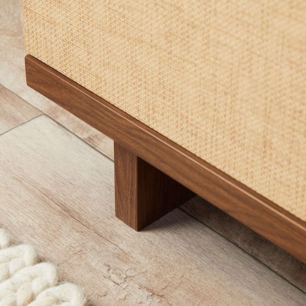 Minato Textured Entertainment Unit - Walnut