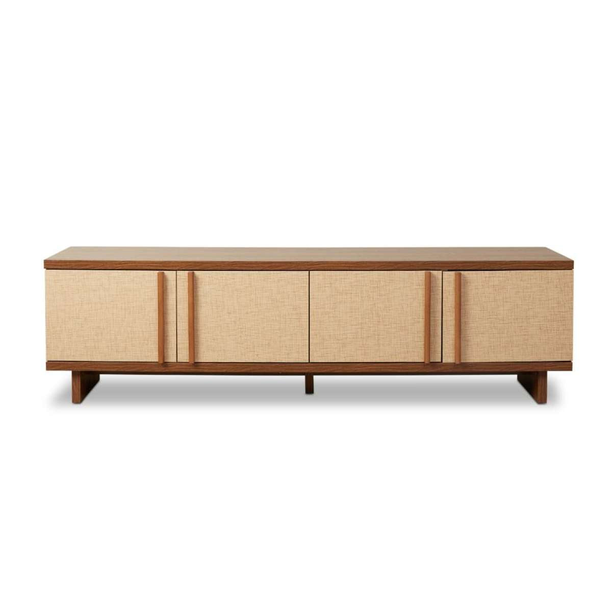 Minato Textured Entertainment Unit - Walnut