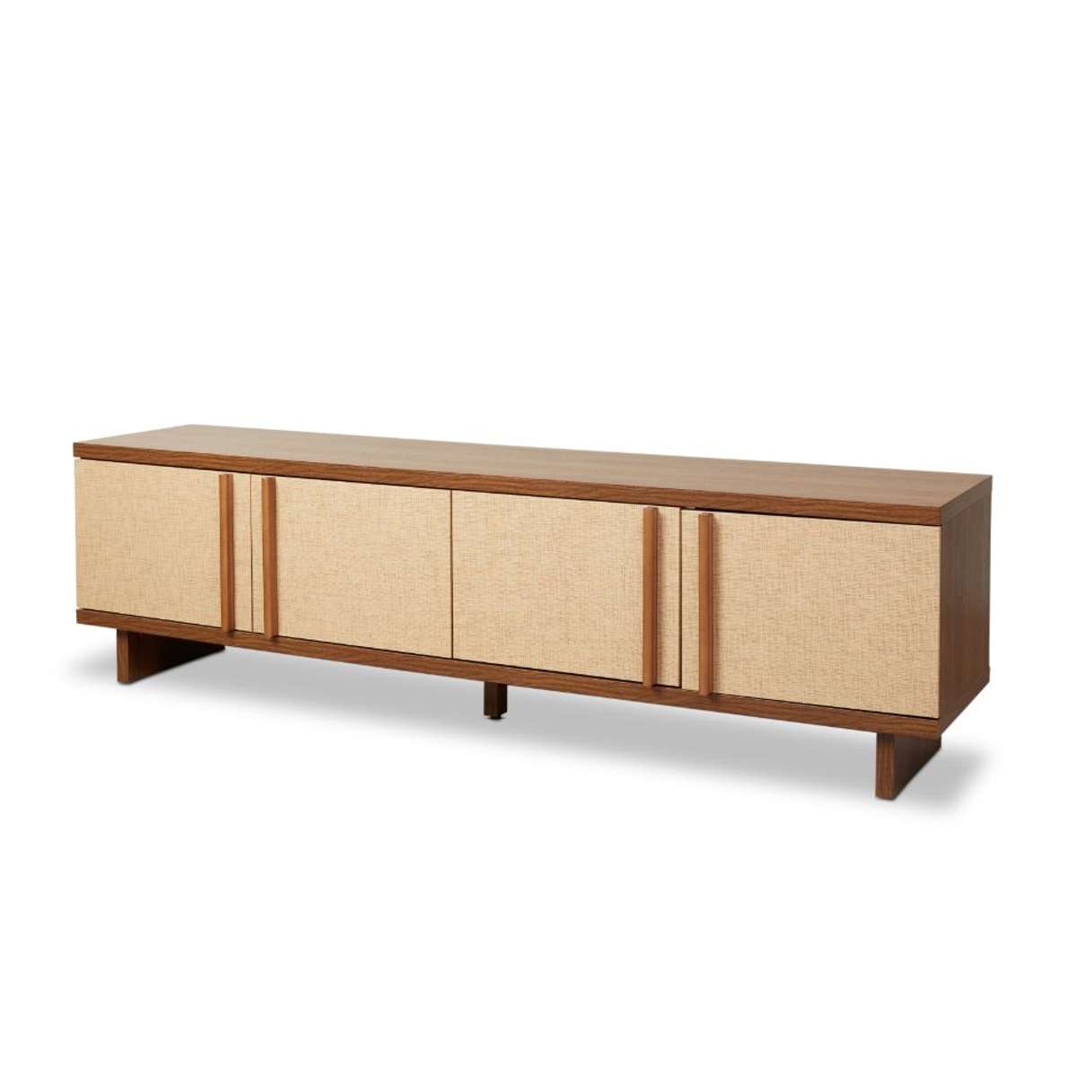 Minato Textured Entertainment Unit - Walnut