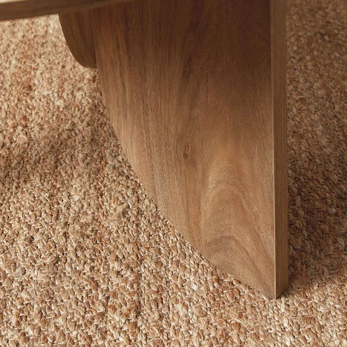 Tove Curved Leg Coffee Table - Pecan