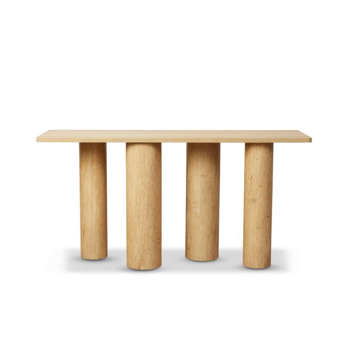 Otis Chunky Leg Console Table - Natural