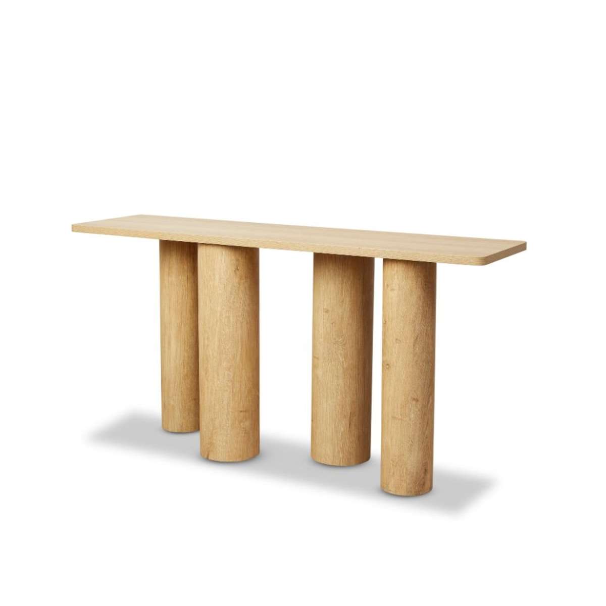 Otis Chunky Leg Console Table - Natural