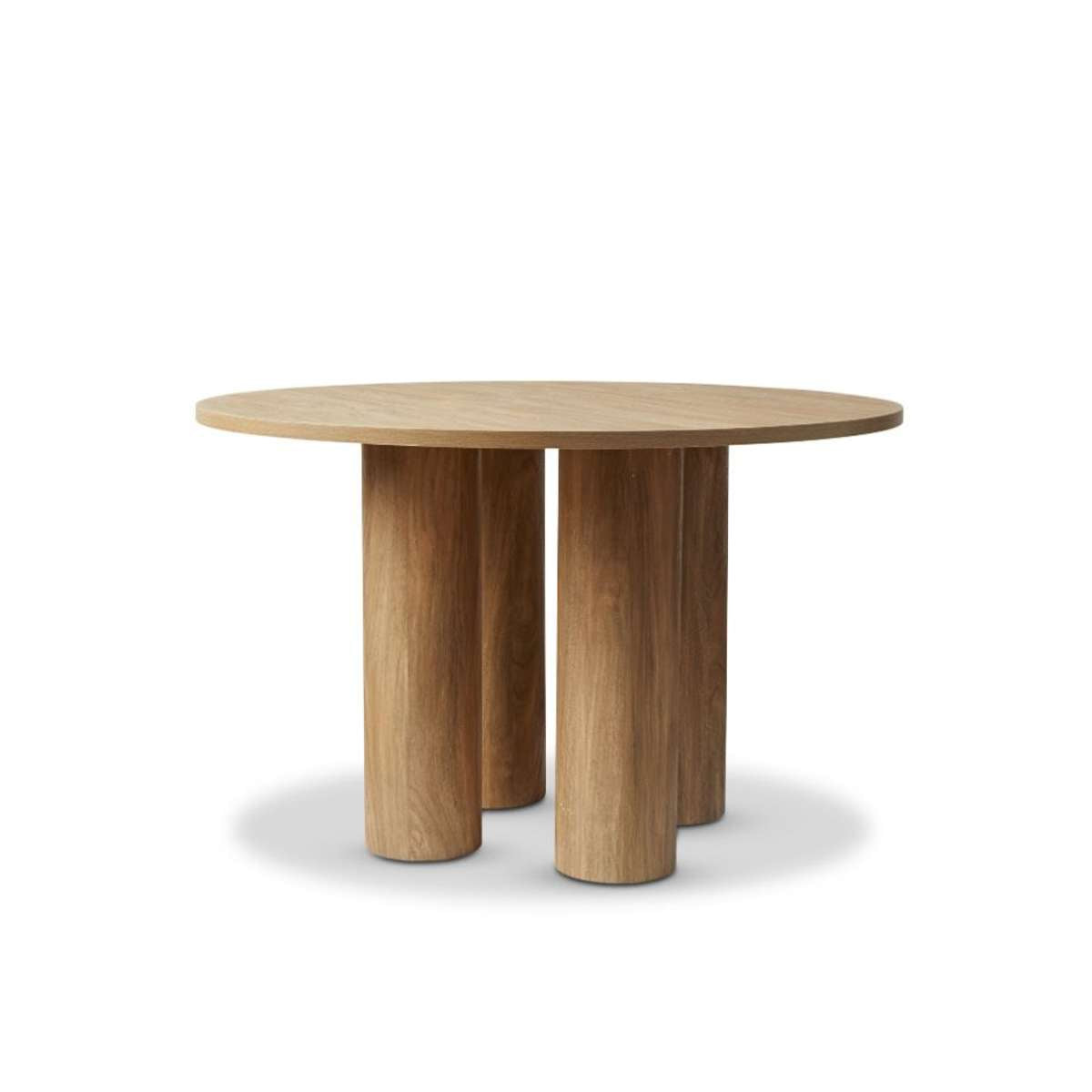 Otis Round Four Seater Dining Table - Pecan