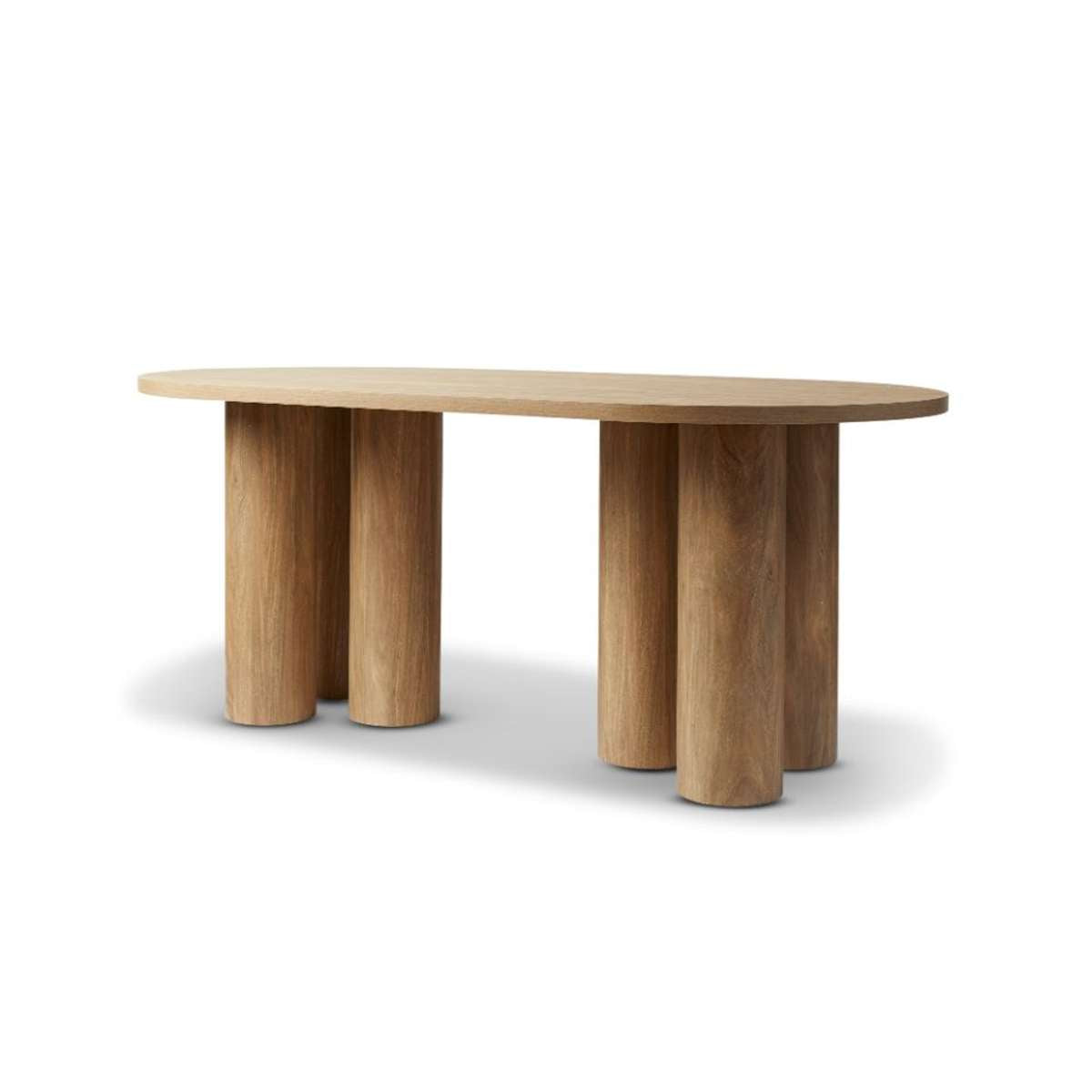 Otis Six Seater Dining Table - Pecan