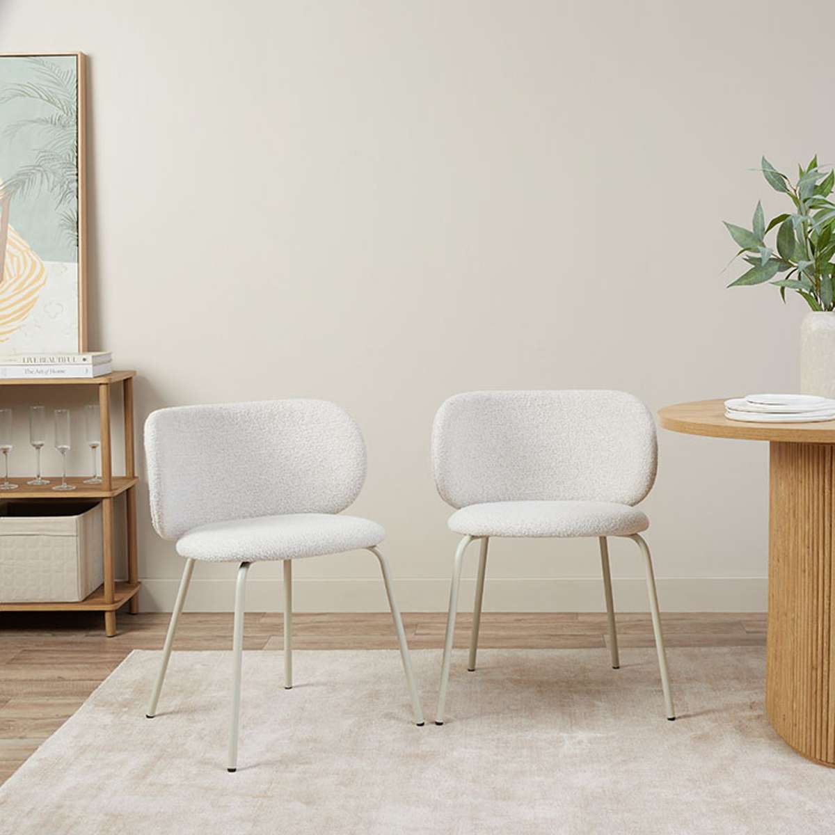 Willa Dining Chair- Cream Set of Four Bundle