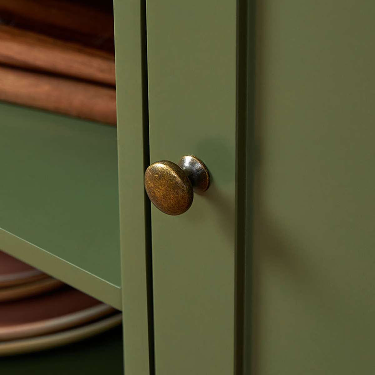 Hastings Buffet - Olive Green/Natural