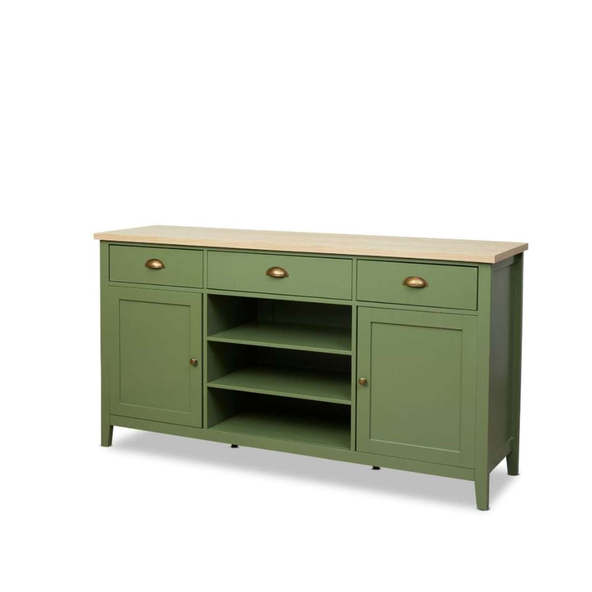 Hastings Buffet - Olive Green/Natural