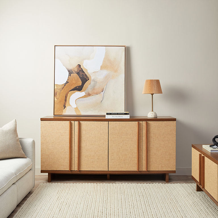 Minato Textured Buffet - Walnut