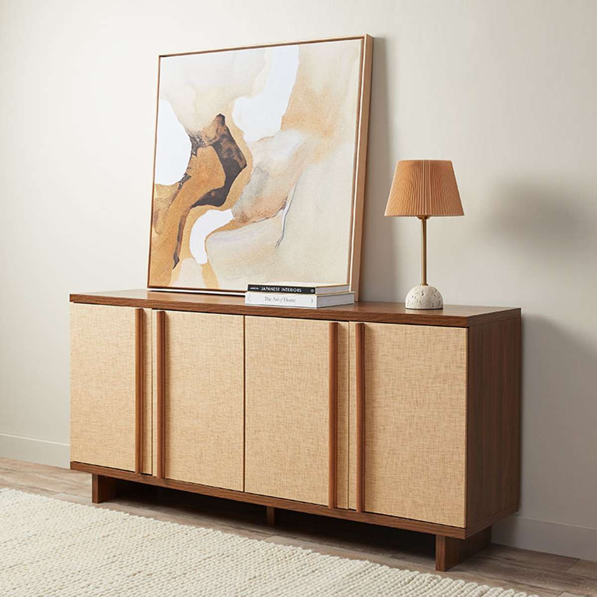 Minato Textured Buffet - Walnut