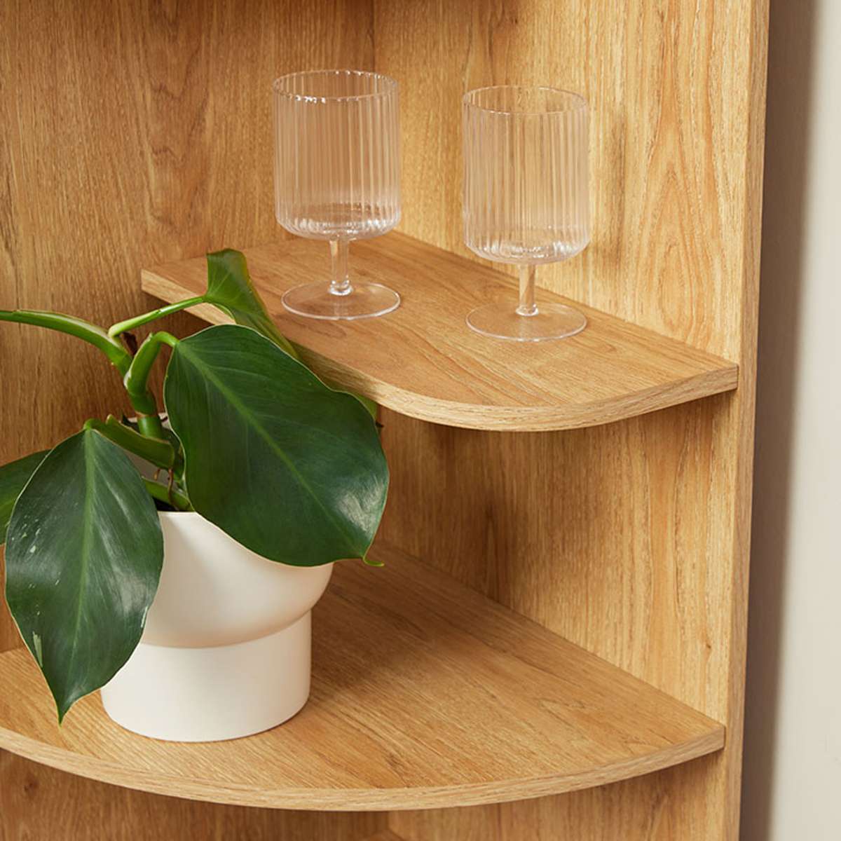 Arched Corner Shelves