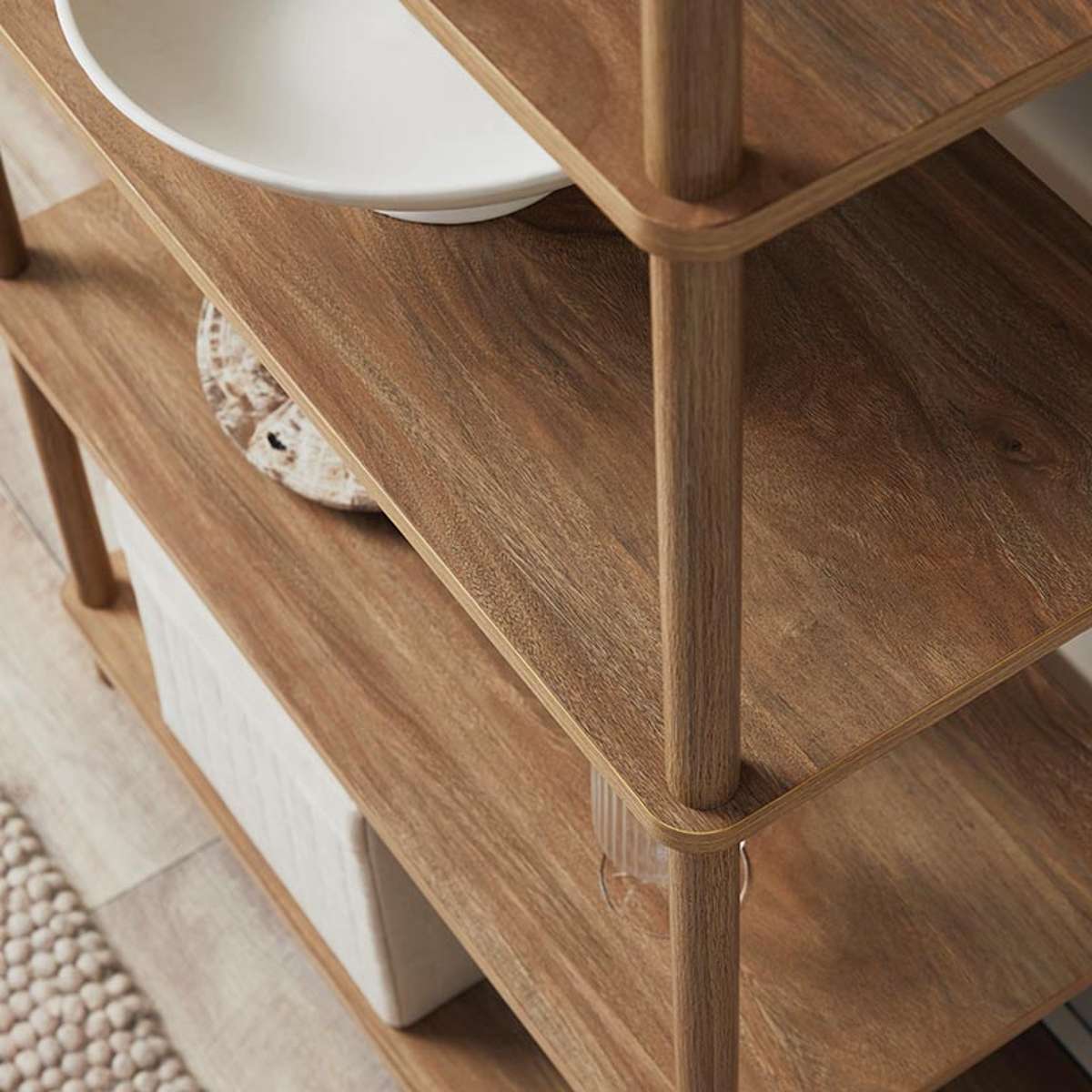 Eden Tall Shelf - Pecan