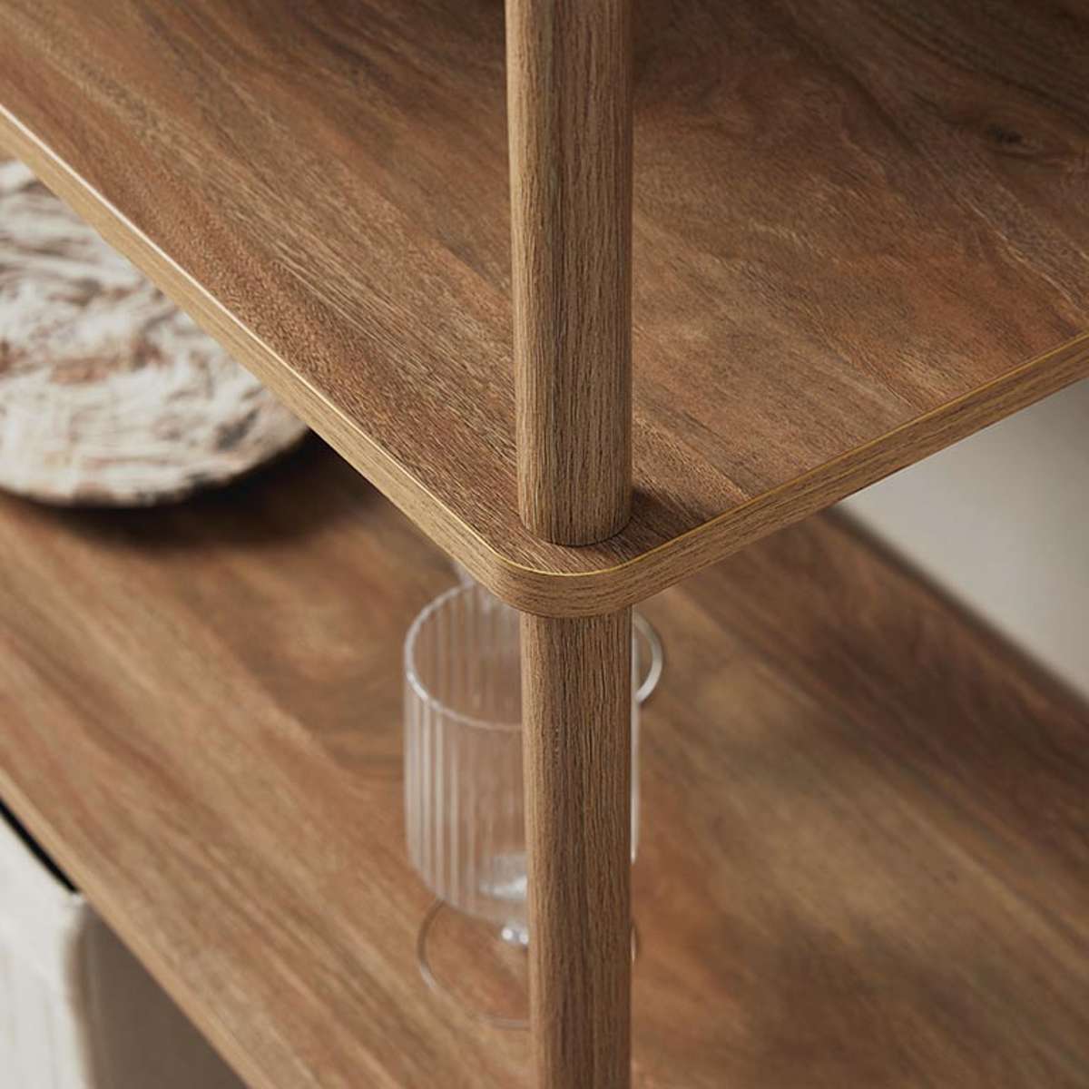 Eden Tall Shelf - Pecan