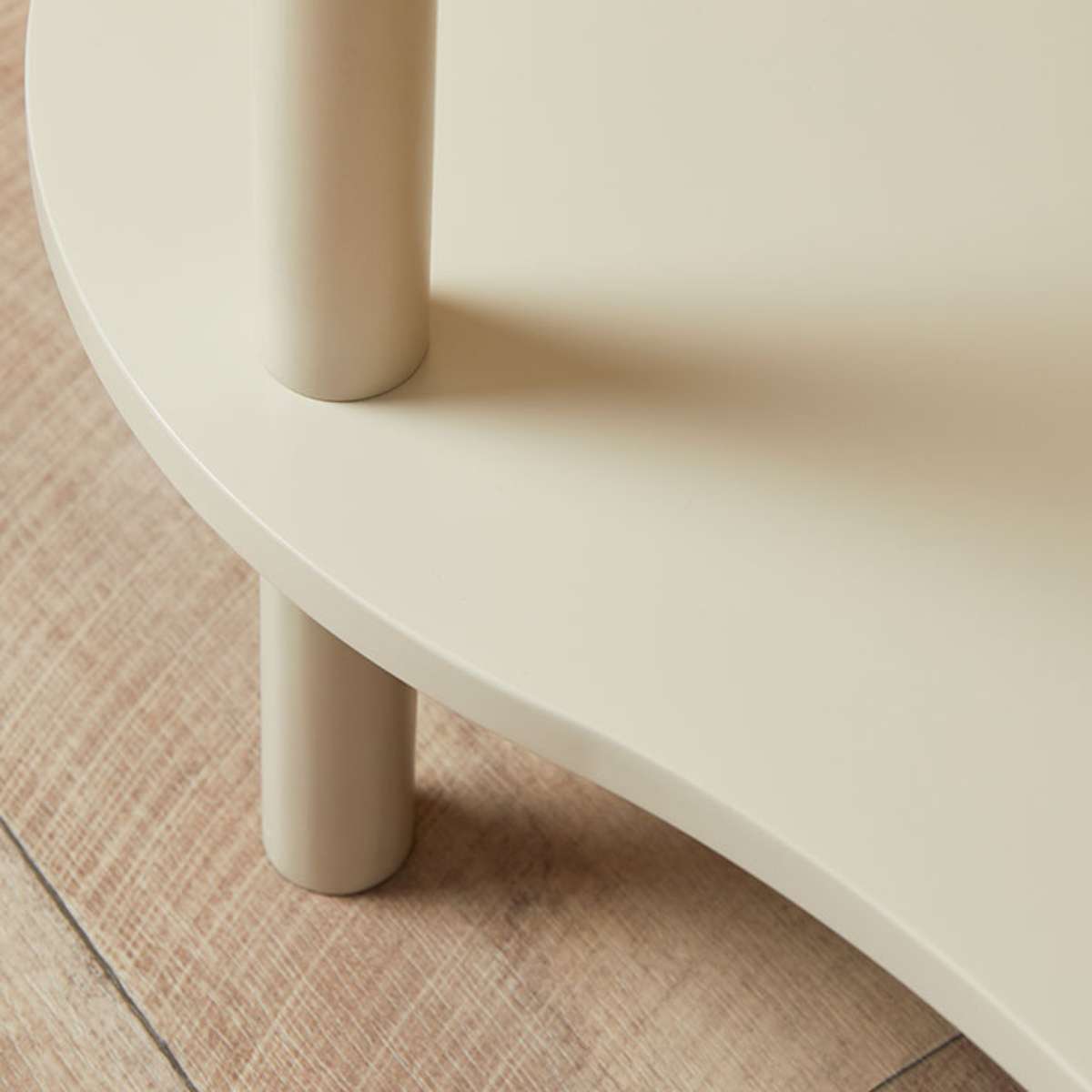 Wavey Low Three Shelf - Beige