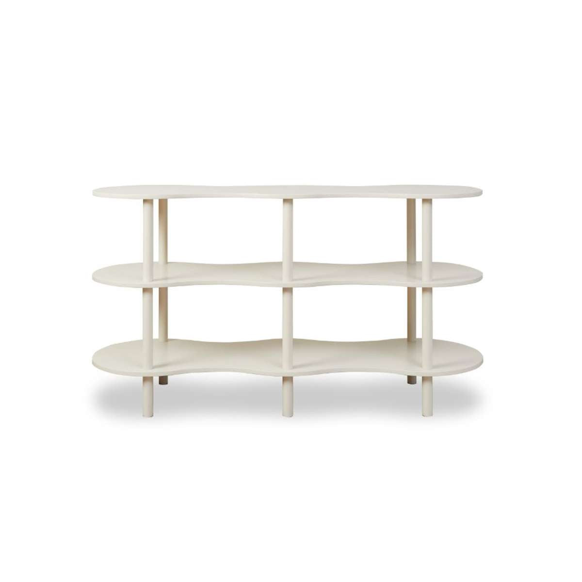 Wavey Low Three Shelf - Beige