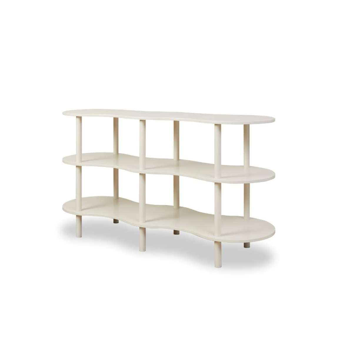 Wavey Low Three Shelf - Beige