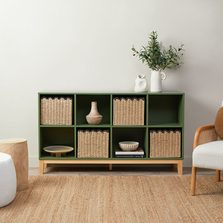 Watson 8 Cube Storage Unit - Olive Green