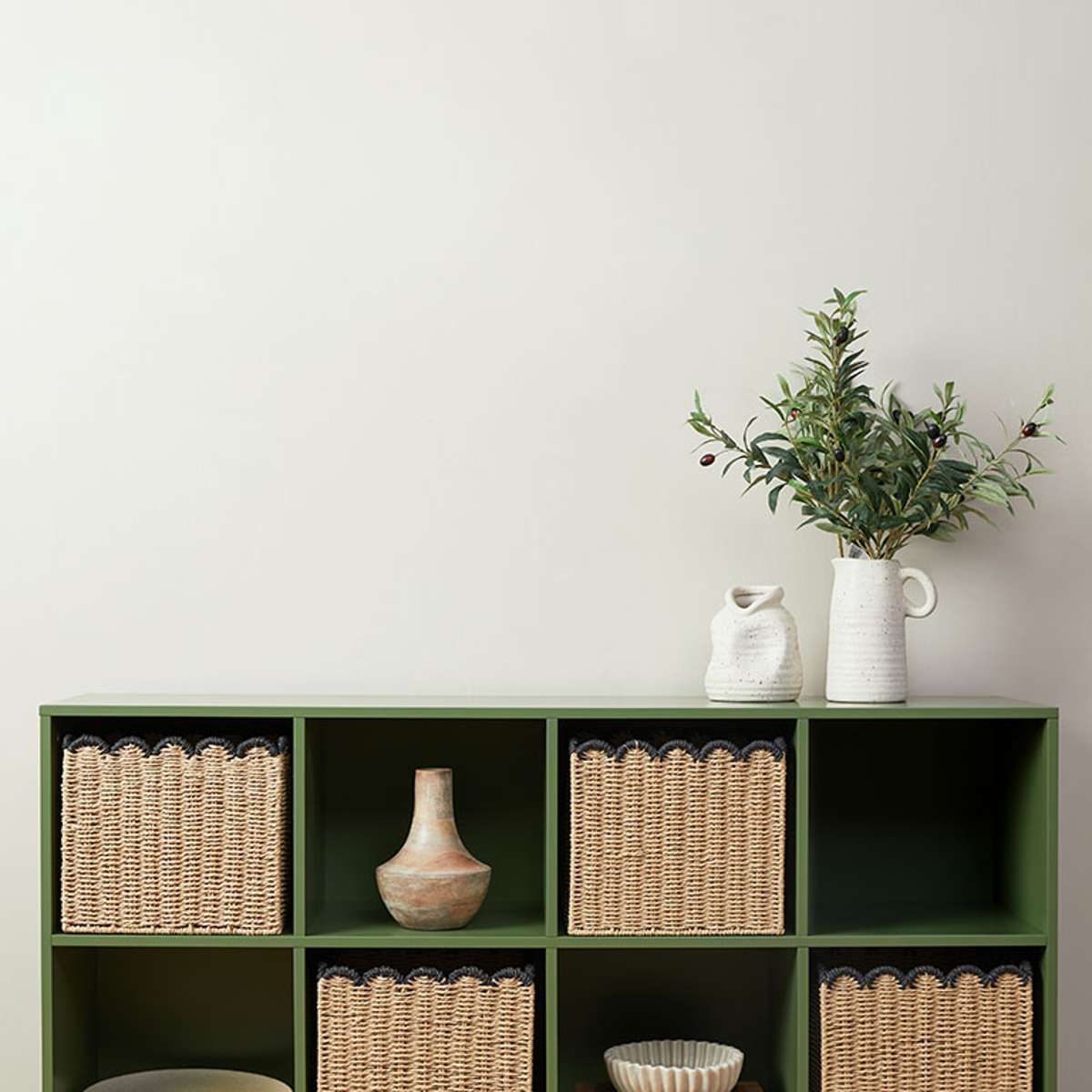 Watson 8 Cube Storage Unit - Olive Green